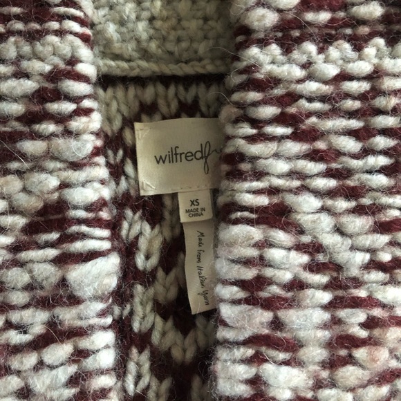 Wilfred free from aritzia wool alpaca cardigan sweater XS - Picture 5 of 8